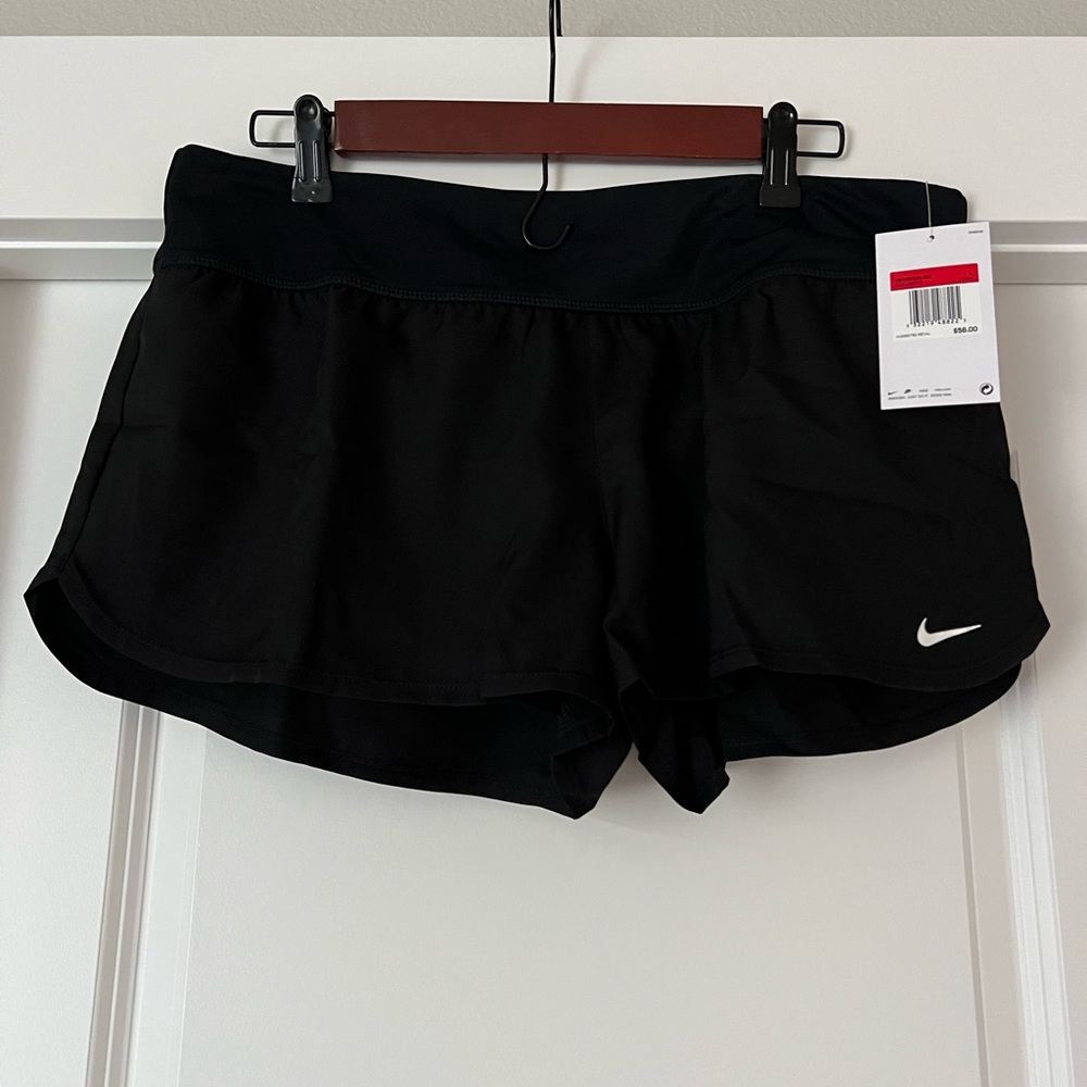 NIKE Women's Swim Board Shorts NESS8202-001 BLACK Size L Large NWT BRAND NEW